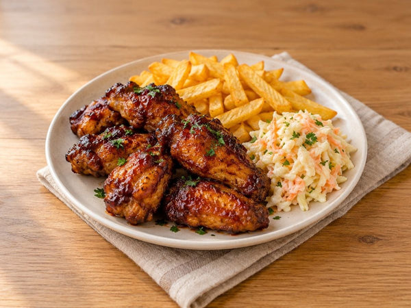 Skrzydełka BBQ – zdjęcie poglądowe (AI)