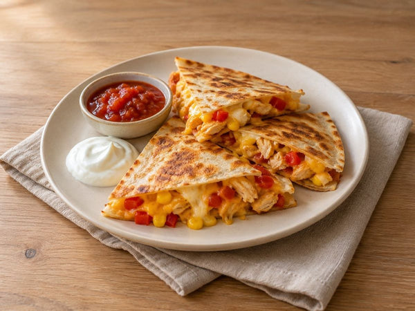 Quesadilla z kurczakiem i serem – zdjęcie poglądowe (AI)