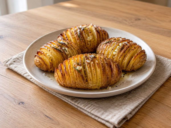 Ziemniaki hasselback – zdjęcie poglądowe (AI)