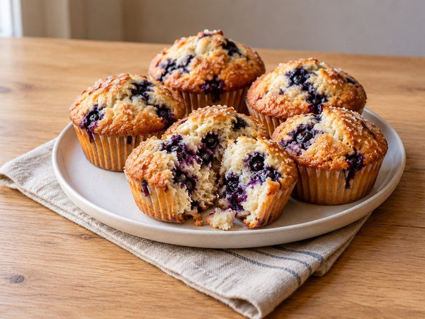 Muffinki z jagodami – zdjęcie poglądowe (AI)